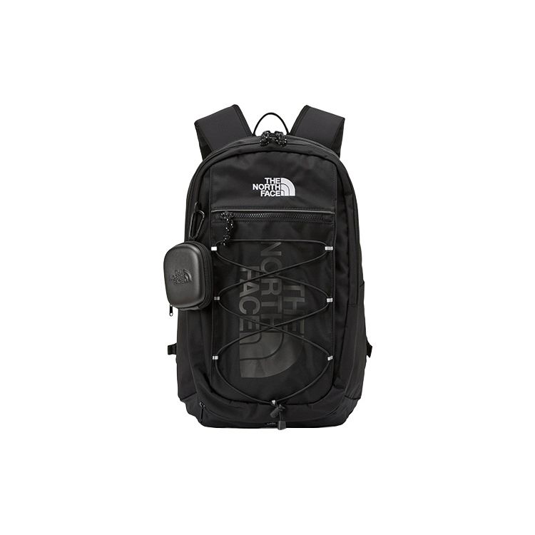 The North Face 30L Logo Zipper Outdoor Backpack Unisex Backpack Black NM2DP00J Black