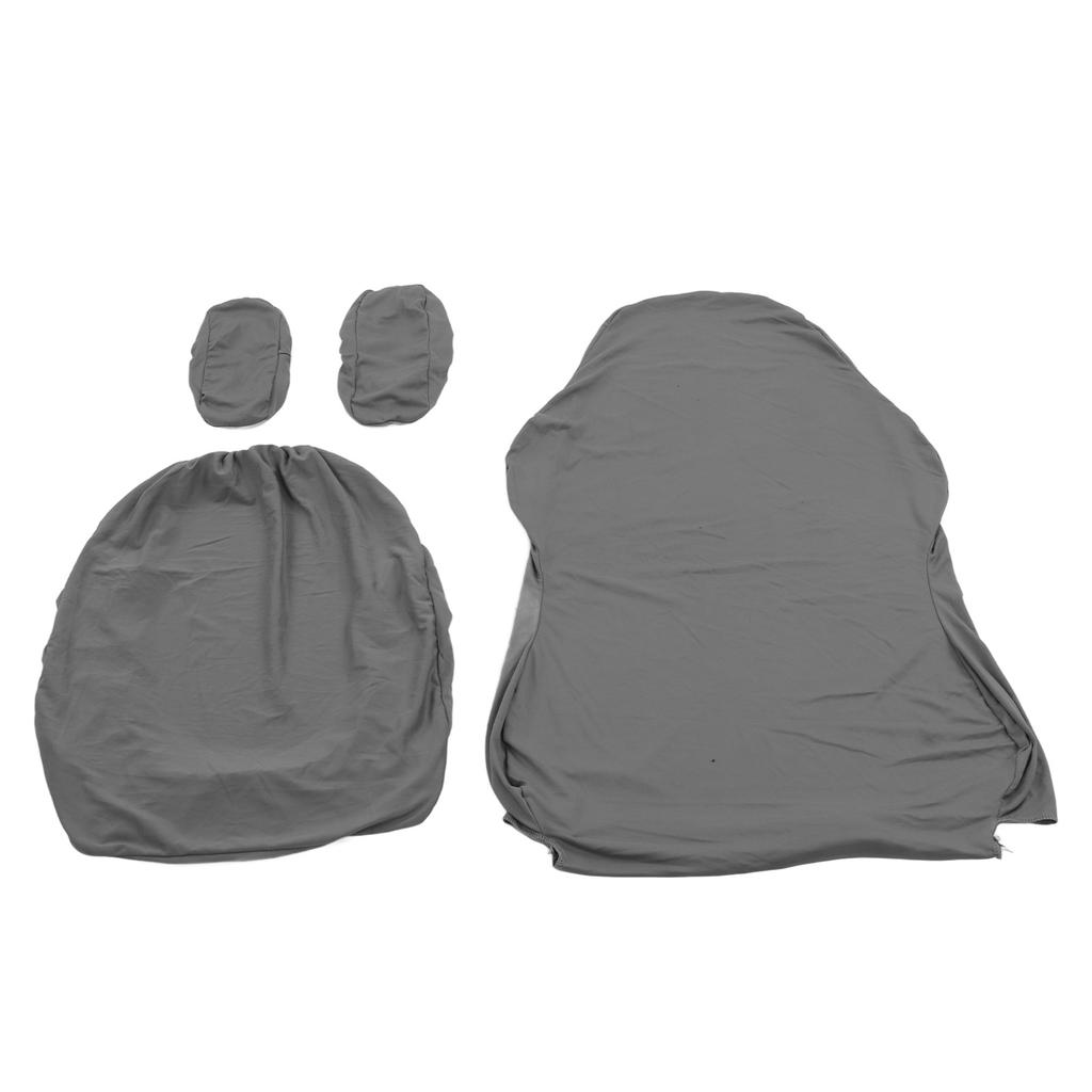 Gaming Chair Cover Pure Color Breathable Polyester High Resilience Office Chair Slipcover with Armrest Cover for Home
