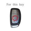 4 Buttons TPU Car Smart Key Case Cover for Hyundai Ix35 Ix45 I10 I30 I40 Creta Tucson Santa Fe Rena Sonata Elantra Accessories