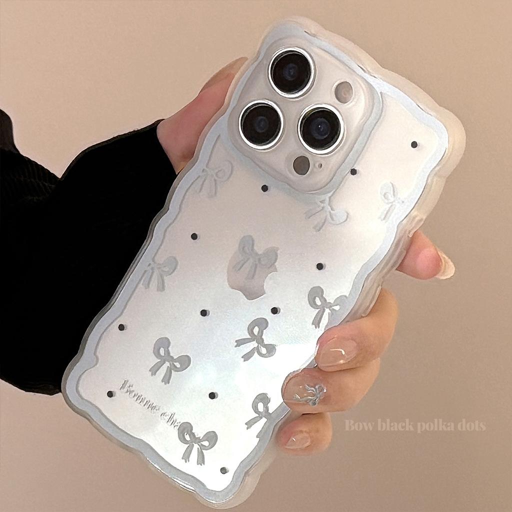 Blau Schleife Geeignet für Iphone16promax Apple 15 Handyhülle 11 Transparent 13 Nische 1412