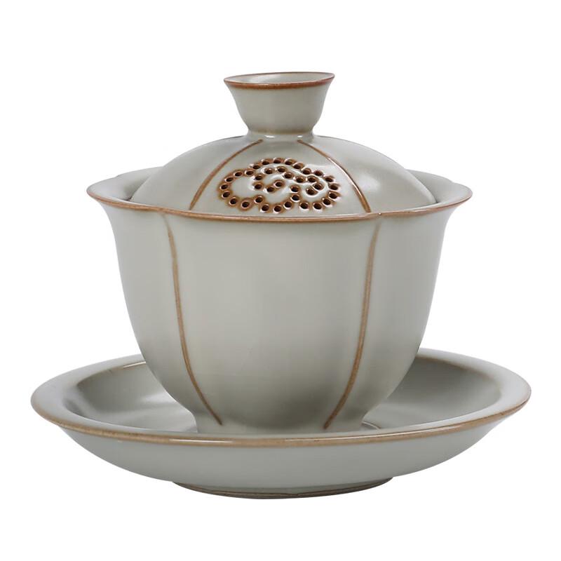 Shangqi Beige Ru Kiln Three-Piece Gaiwan