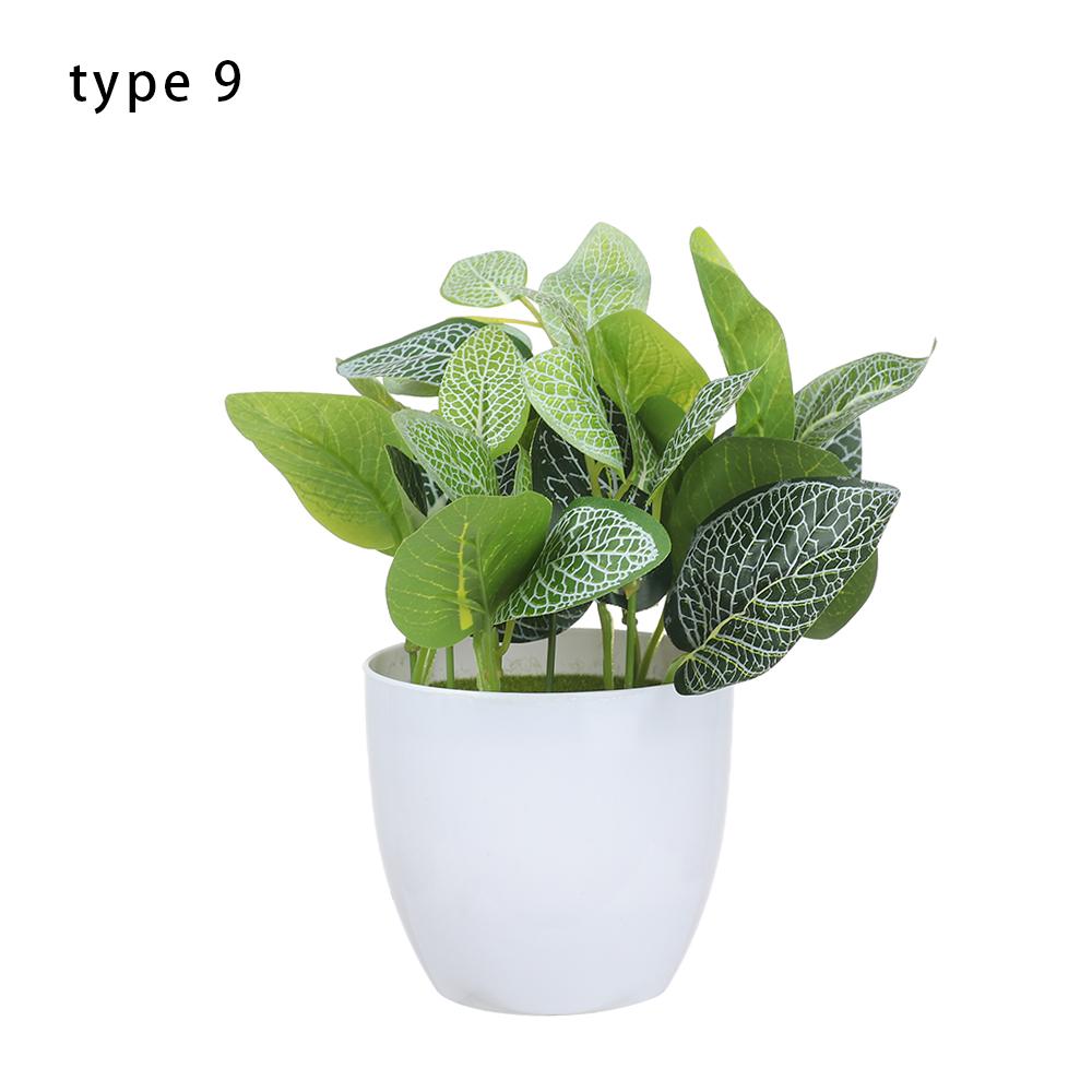 Room Home Decoration Fake Greenery Green Foliage Artificial Plants Bonsai Simulation Flowers Potted