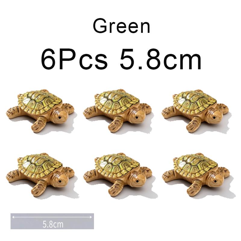 Cute Turtle Family Floating Ornaments 5-Pack Mini Aquatic Ornaments for Ponds and Aquariums Realistic Floating Garden Ornaments