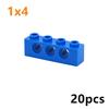 Technical Building Block MOC Combination Studded Long Beam with Hole Thick Bricks Compatible 3703 32018 3895 2730 3894 3701 3700