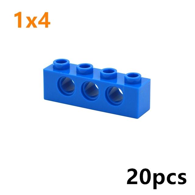 Technical Building Block MOC Combination Studded Long Beam with Hole Thick Bricks Compatible 3703 32018 3895 2730 3894 3701 3700