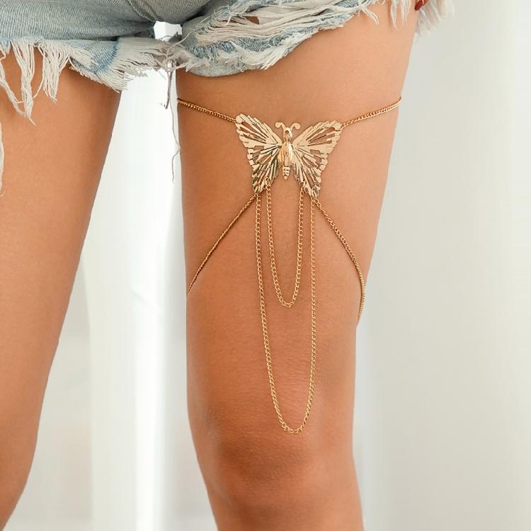 Elegant Butterfly Arm Bracelet Adjustable Open Arm Cuff Bangle Tassels Armband