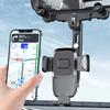 360-degree Rotation-Navigation Mount Mobile Phones Holder Car Adjustable Stand Rearview Mirror Retractable Phone Bracket