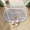 Bathroom Entry Diatom Mud Floor Mat Semicircular Non-Slip Quick-Drying Foot Mat Toilet Toilet Door Absorbent Household Carpet