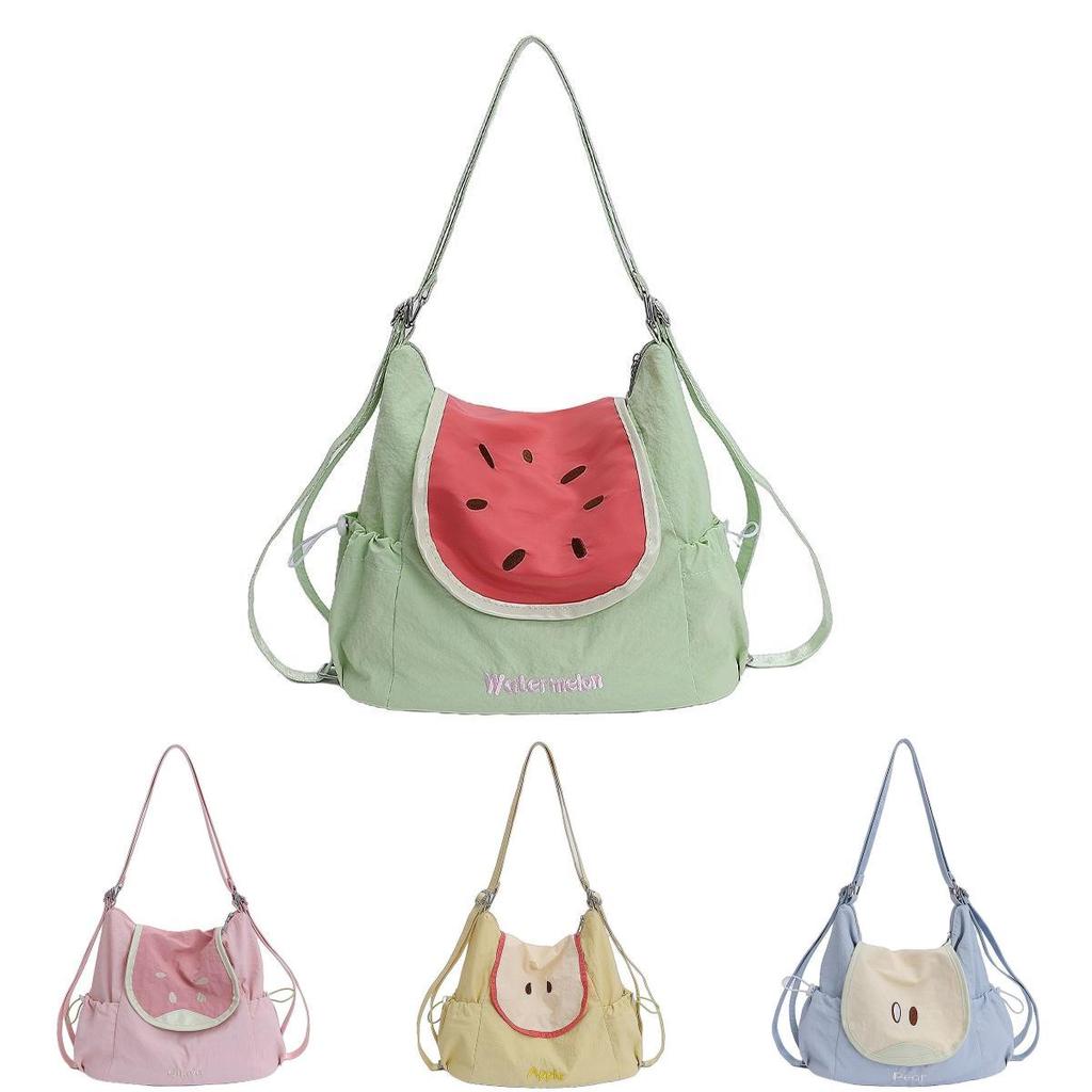 Japanese Fruit Small Shoulder Bag With Nylon Material For Casual Daily Use