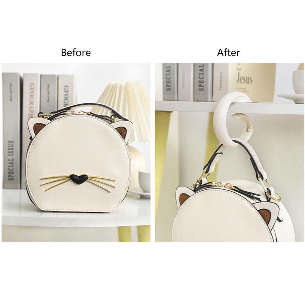 Round Hanger Table Edge Hook ABS Multi Purpose Clip Hooks Portable Hanging Hooks Organizer Clip for Household Kitchen