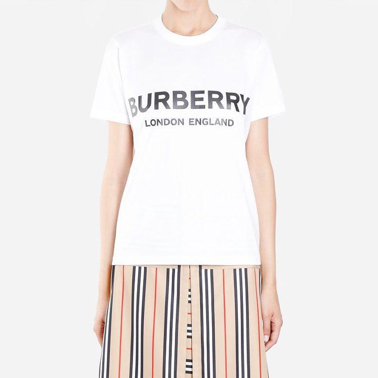 Burberry Pre Owned 2000s Logo Print Crew Neck T Shirt 80088941