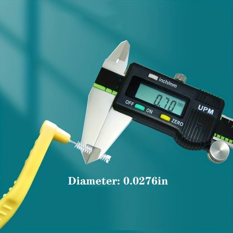 L-Shaped Interdental Brushes 10 Pack Portable Dental Cleaning Soft Bristles for Teeth Gaps Oral Care