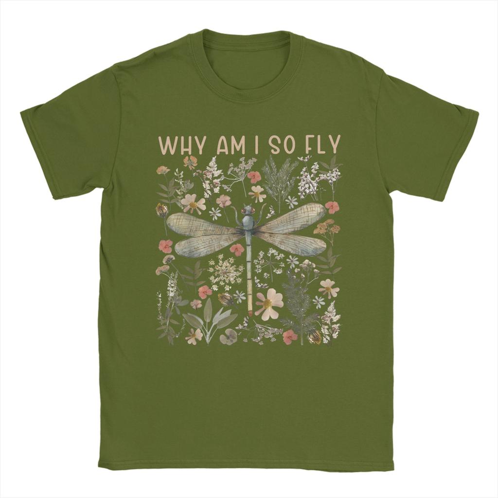 Lustig Warum bin ich so cool Lustige Libellenkunst für Insektenliebhaber T-Shirt für Unisex T-Shirts Kurzarm T-Shirt Grafik Kleidung