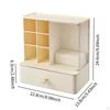 Desk Organzier Desktop Organization with Drawer Home Business Card Cosmetic Makeup Vanity Box