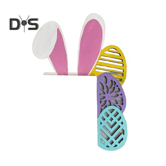 

Украшение на уголок двери в виде пасхального кролика, деревенский деревенский цветной кроличий глаз, яйцо, морковь, кроличьи уши, дверная рама, знак, украшение на край передней двери C