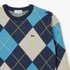 Lacoste Suéter de Lana Argyle para Niño AJ2485-54NQRN