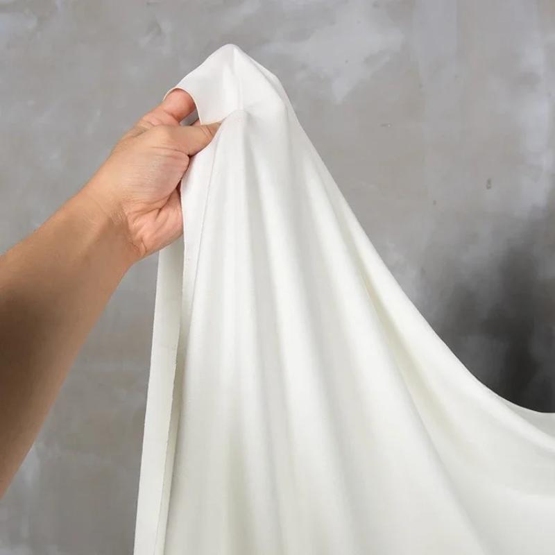 100x160cm Mléčné hedvábí Látka Elastická Pletená Podšívka Oblečení na jógu Měkká Velkoobchodní Látka Oděv pro DIY Šití Spandexový Materiál