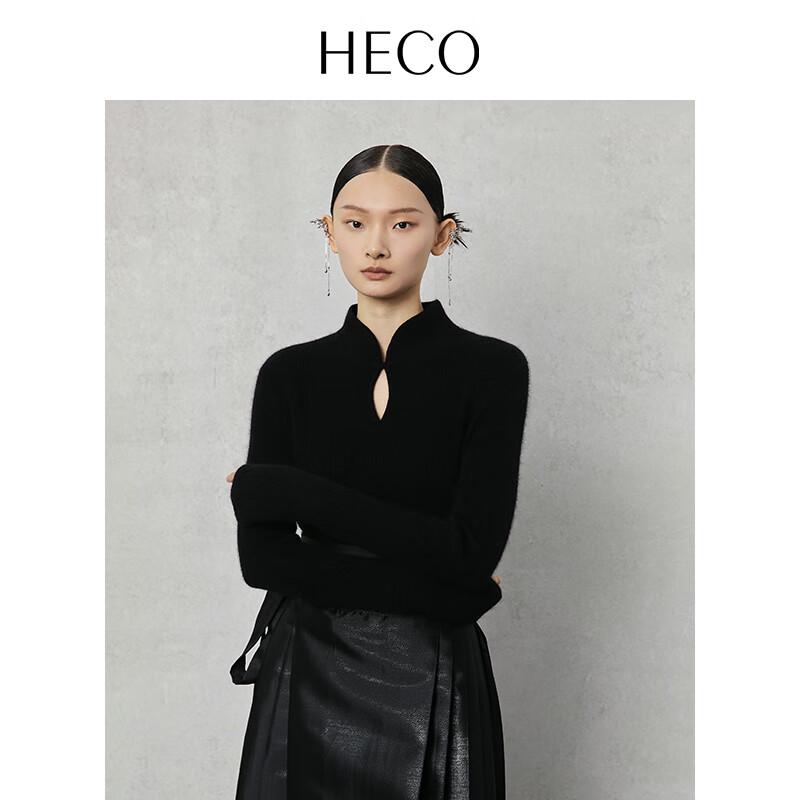 

HECO Women s Chinese Style Hollow-out Knit Wool Base Shirt S