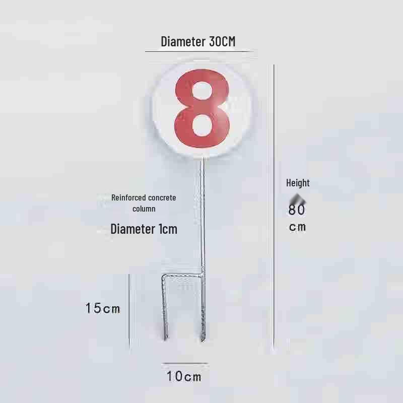 Jinge Qibing Training Ground Target Marker 30cm Dia, 80cm H