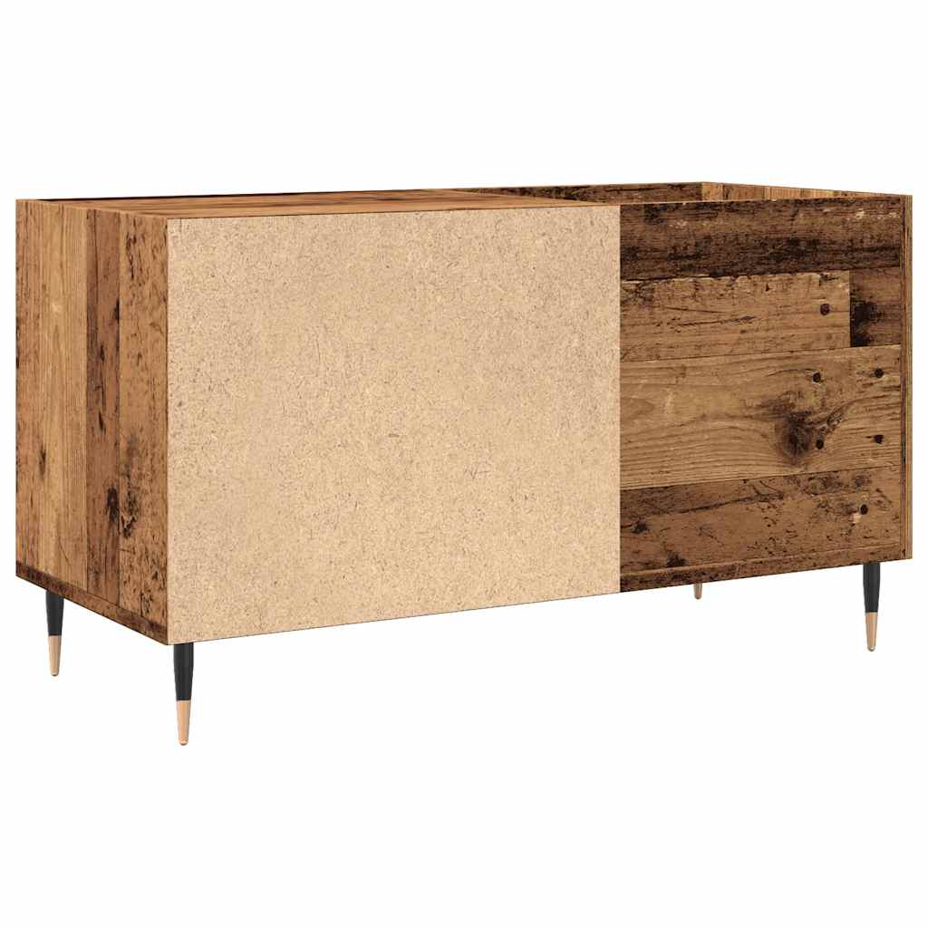 Vinyl Record Cabinet with Rustic Wood Effect 84.5 X 38 X 48 Cm Engineered Wood