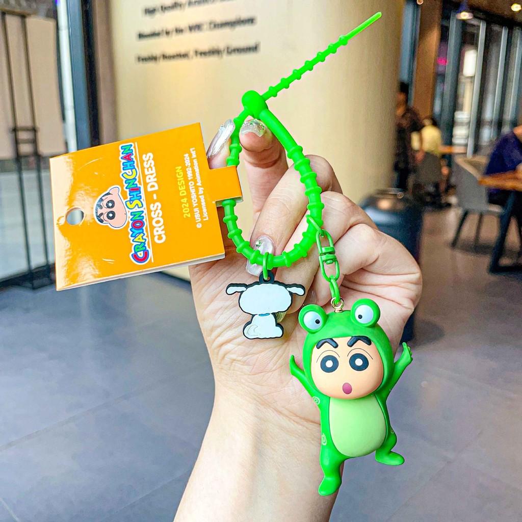 Adorable Crayon Shin-chan Pvc Alloy Keychain Cute Cartoon Pendant For Gifts And Accessories