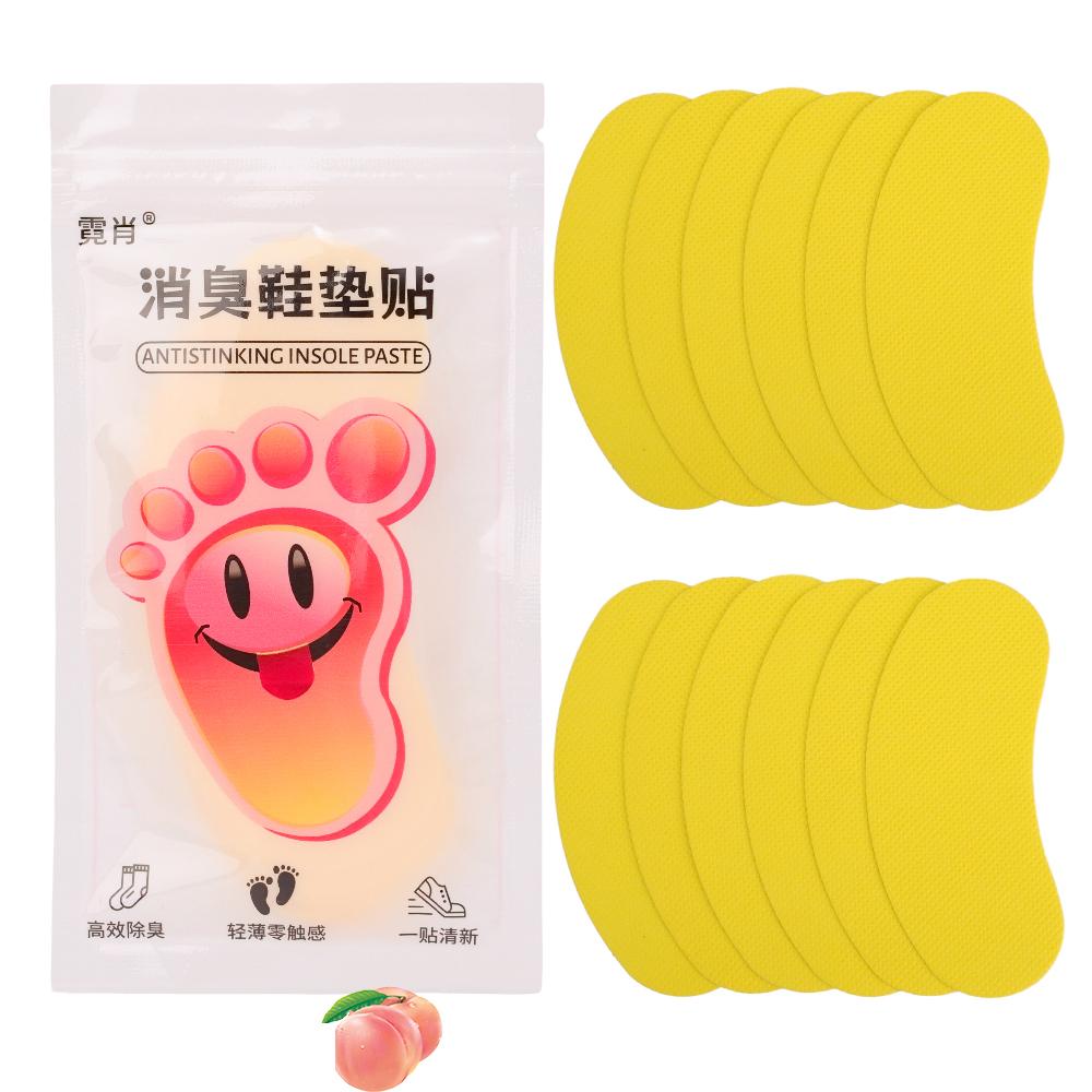 

Дезодорирующая наклейка на стельку для обуви Портативная Долговечная Дезодорирующая Подушечка для обуви Самоклеящаяся Защита от запаха Ароматные Стельки Патч 12pcs