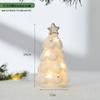 Christmas Ceramic Glowing Tree House Ornament - Desktop Scene Decoration Prop & Gift