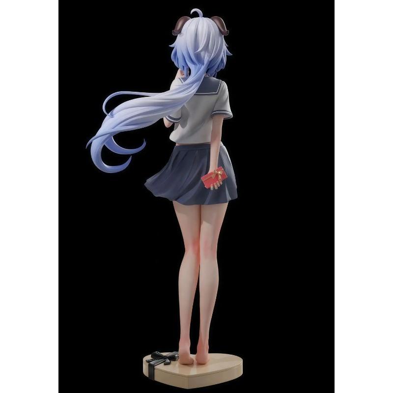 Genshin New Impact Figure Ganyu Figure School Uniform Ganyu Figurine Beautiful Girl Gk Statue Model Collect Ornament Toys Gifts
