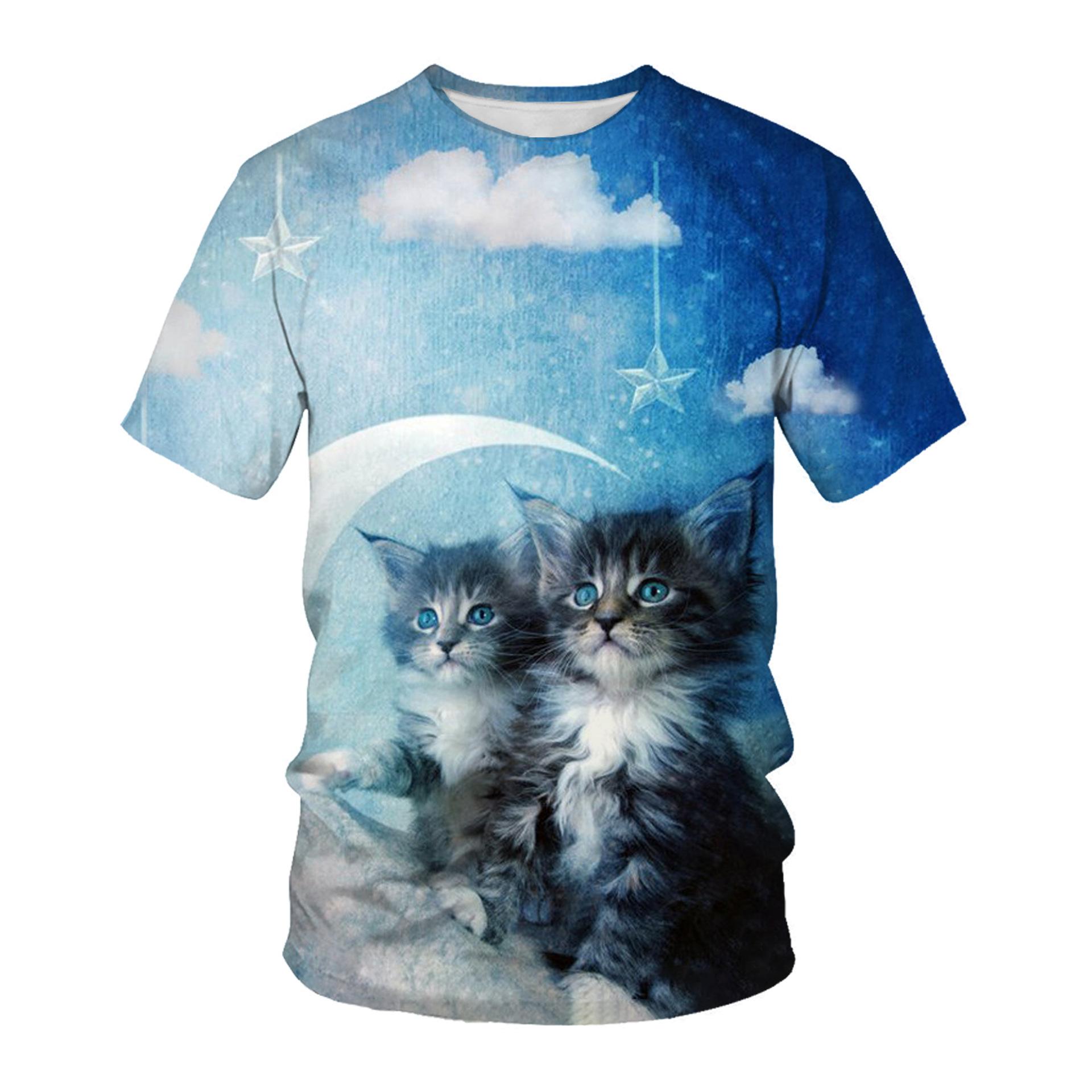 Летняя мужская футболка с 3D животным принтом — фото 4