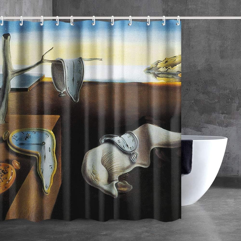 Van Gogh Irises Shower Curtain Set with Hooks, Art Painting Bathroom Decor, Waterproof Fabric