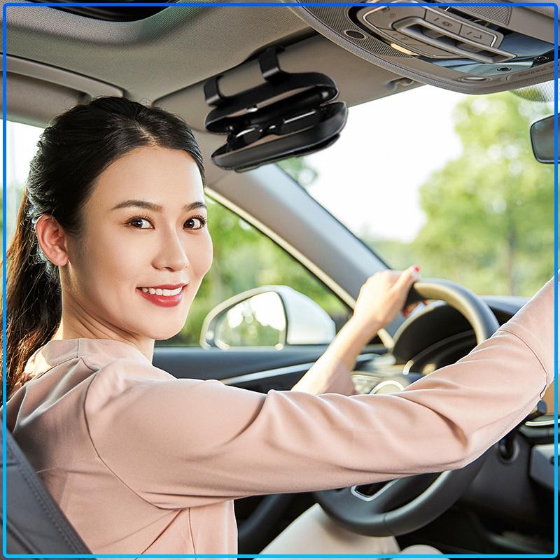 1Pcs Car Sun Visor Glasses Storage Box Holder Organizer Accessories Caps For Volvo 240 C70 S40 S50 S60 S70 S80 S90 V40 V50 V60 V90 XC40 XC60 XC90 Vnl