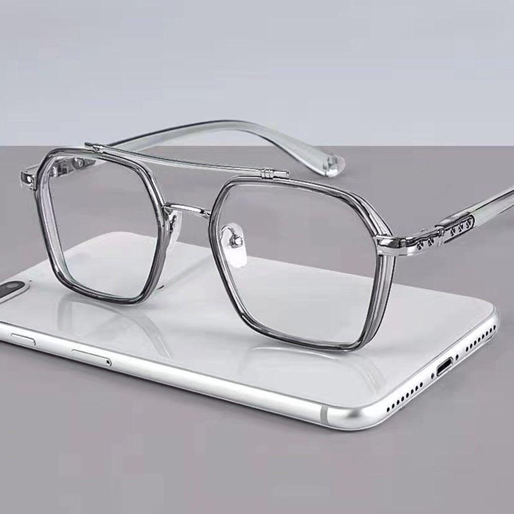 Portable Blue Ray Blocking Anti-Blue Light Glasses Ultralight Eye Protection Computer Goggles Metal Frame Eyewear Men Women