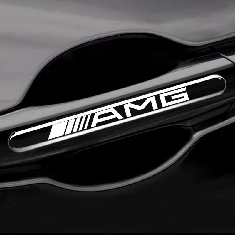 For Mercedes-Benz amg C500 C200 C300 A B C E GLA CLA GLK GL ML GLE Car Sticker Door Handle Protective Film with Car Door Sill Protector Stickers