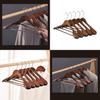 Wooden Coat Hanger With Shoulder Support For Home And Retail Use
