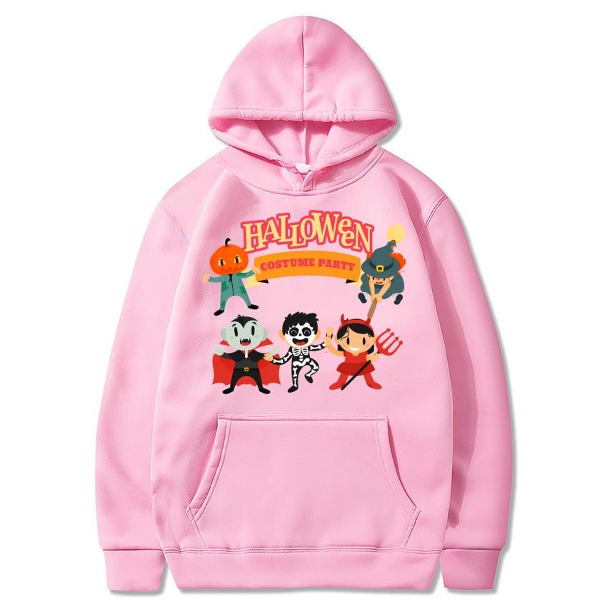 

Осень Зима Хэллоуин Вечеринка Принт Толстовка Однотонная Анимация Повседневная Толстовка Повседневная Мода Уличная Теплая Толстовка 3XL