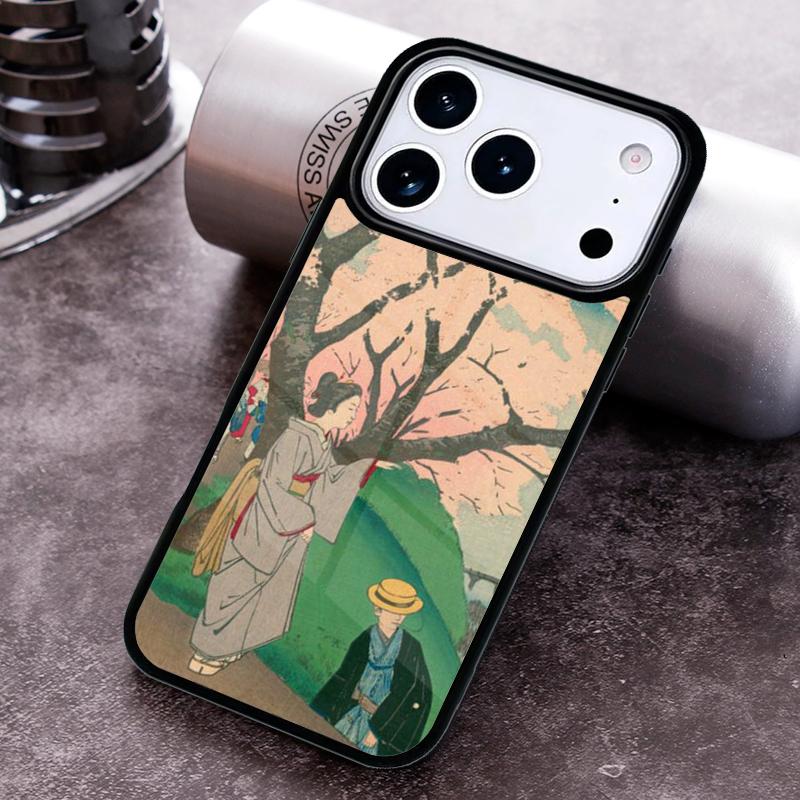Japanese Ukiyo-e Art Phone Case for iPhone 17 16 15 Pro Max Air 14 13 12 11 Plus Shockproof Cover