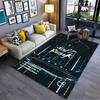 Minimalist Foo Fighters Inspired Collage Area Rug, Non-Slip Washable Throw Carpet for Living Room Bedroom Entryway Home