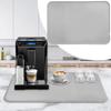 Silikonmatte für Kaffeestation Silikon Geschirr-Trockenmatte mit erhöhtem Rand Kaffeemaschinenmatte 23,6x15,7 Zoll für Arbeitsplatte Bar