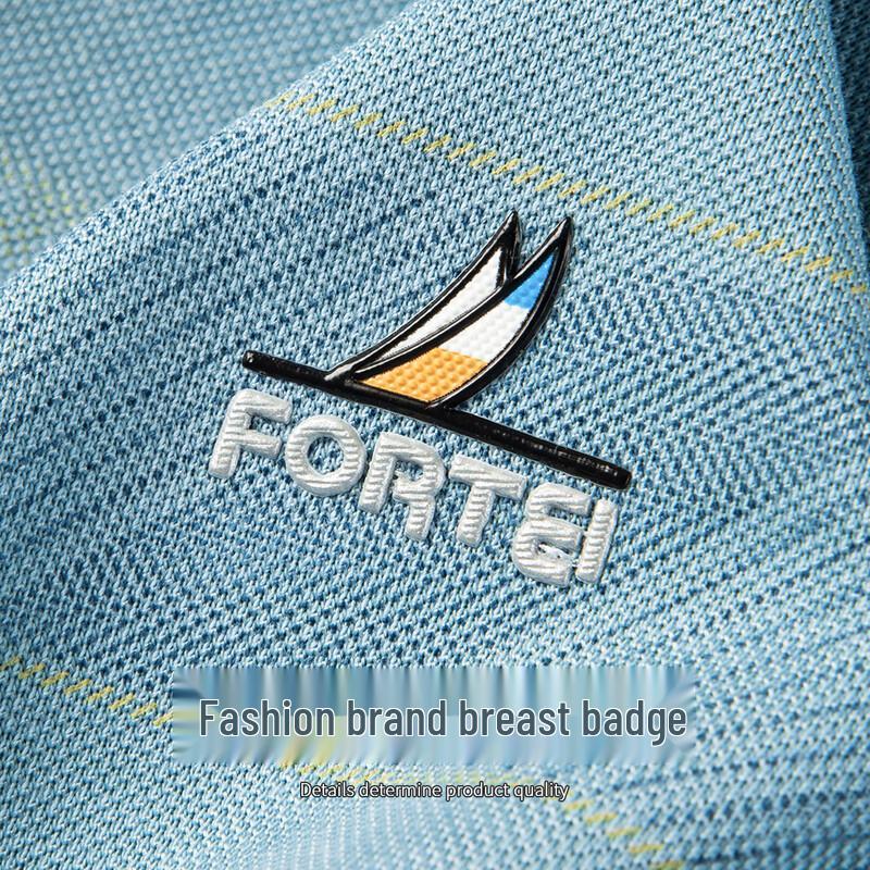 FORTEI Men's Silk-Blend Pique Polo Shirt