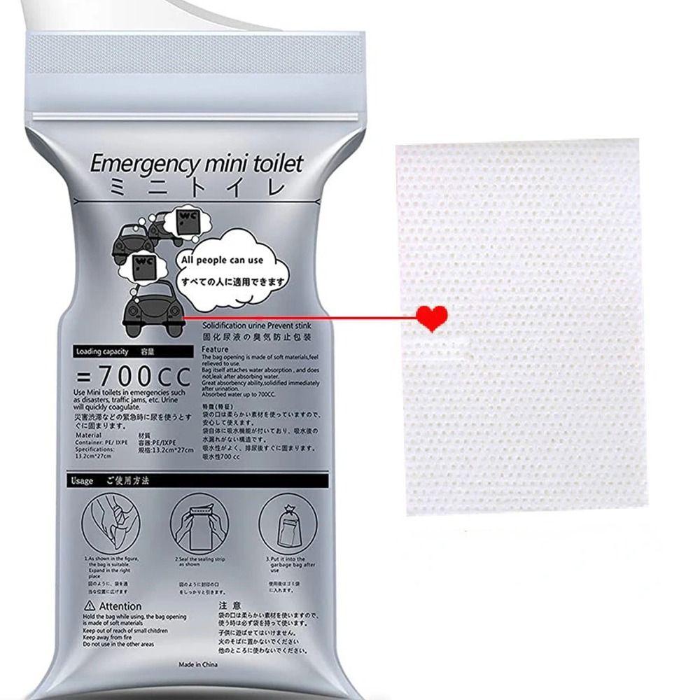 

5шт полимерные водопоглощающие смоляные хлопковые одноразовые мочеприемники новые мобильные туалеты портативные мини-писсуары аварийный мочеприемник