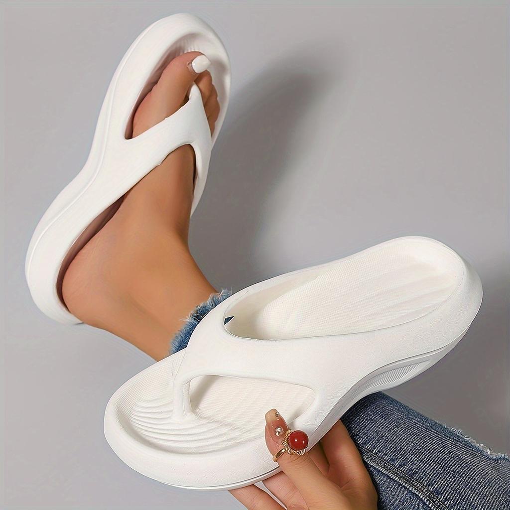 Thick Sole Summer 2025 Women's Fashion Slides - Non-Slip EVA Casual Flip-Flops Beach Sandals Summer Soft-Soled Slippers shoes