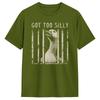 Oversized Tshirt Summer Funny Got Too Silly Goose Meme Hip Hop Tshirts Pure Cotton Tshirt For Unisex Y2k Fun Pattern Top Tees