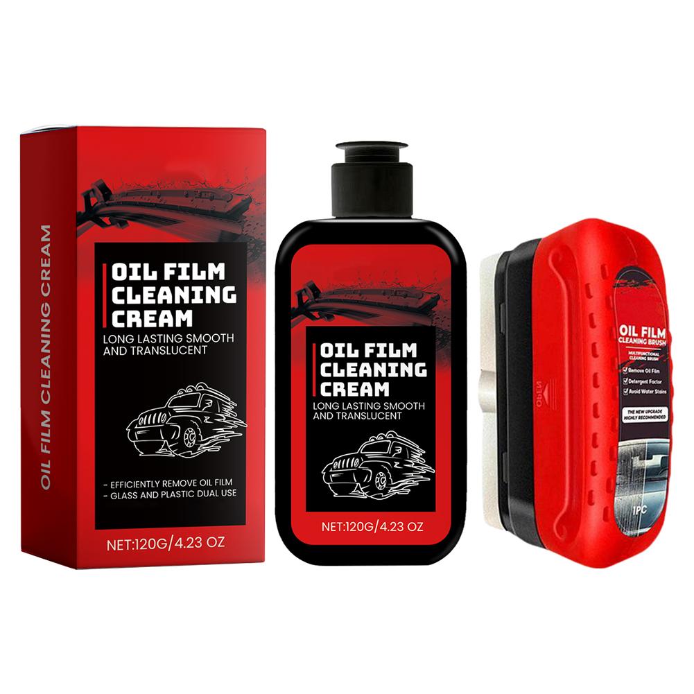 NEW Automotive Oil Film Cleaning Brush for Windshield Oil Film Cleaner Prevents Rain And Fog Universal Glass Cleaning Wipe K0U7