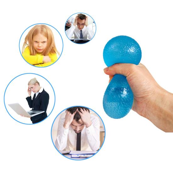 4Pcs Rainbow Candy Squeeze Toy Stress Relief Colorful Gum Drops Sensory Toy