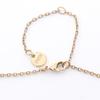 Used Dior CD logo Necklace Gold Plated Rhinestone Gold Clear Used