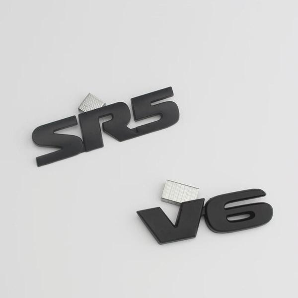 Für SR5 V6 Corolla 4Runner Tacoma Tundra T100 Pickup Sequoia Tercel Chrom Stamm Seite Aufkleber Metall Außen Dekoration