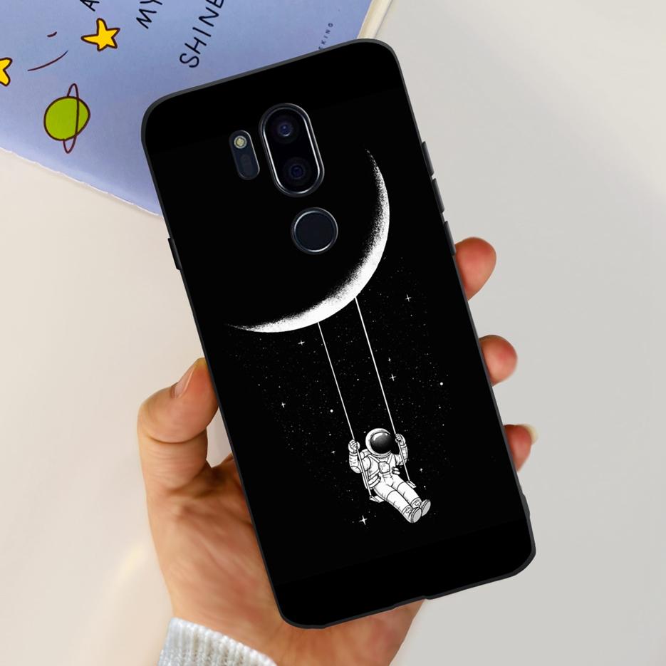 Para LG G7 thinQ Funda G710EM LM-G710 G710 Cubierta Pintada de Lujo Fundas de Teléfono de Silicona Suave Para LG G7 ThinQ Cubiertas Traseras 6.1'' Parachoques