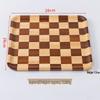 ZISIZ Chessboard Acacia Wood Serving Tray