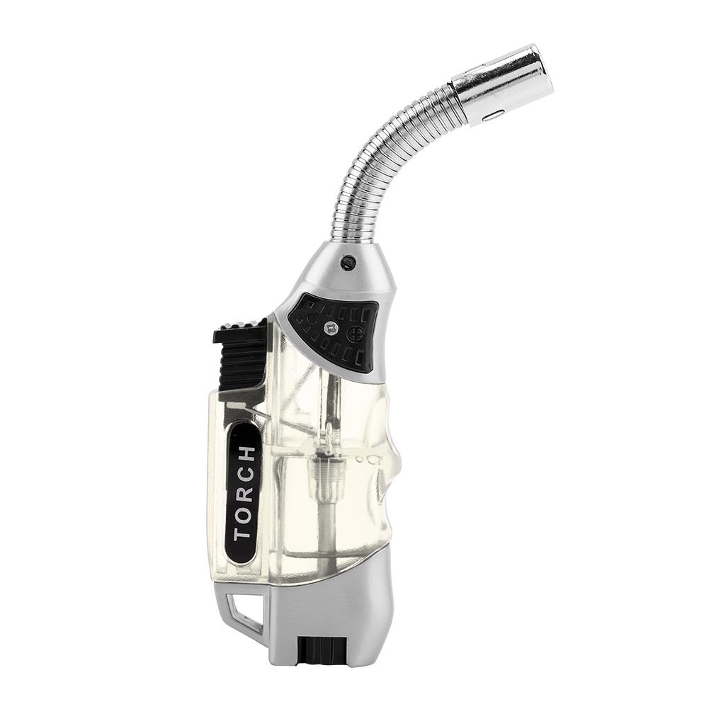 Electric Windproof Gas Lighter BBQ Stove Cooker Igniter (Transparent)