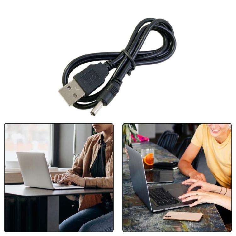 2A USB to DC3.5x1.35mm Charging Cable Universal DC5V Cable for Small Appliances and Electronics Gadgets Power Supply